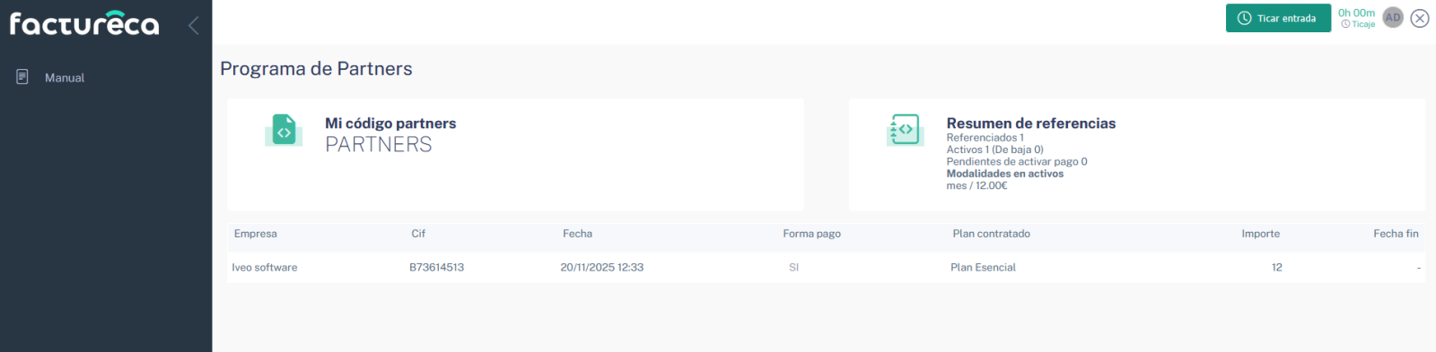 factureca panel partners registrado